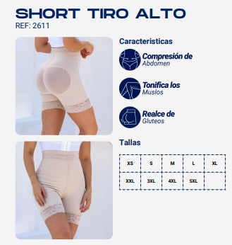 Short de Compresion Tiro alto